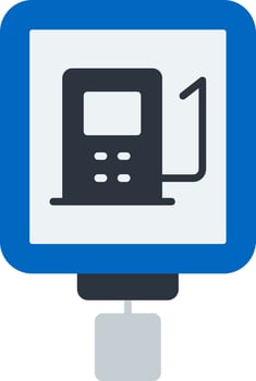 Gas Station Flat Icon vector