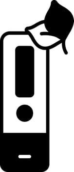 Lip Balm Glyph Icon vector