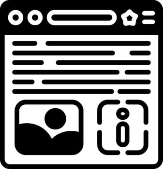 Information Glyph Icon vector