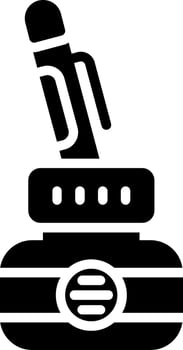 Pen and Inkwell Glyph Icon vector