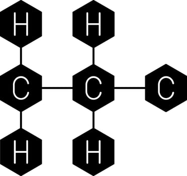 Propyne Glyph Icon vector