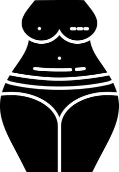 Breast Surgery Glyph Icon vector
