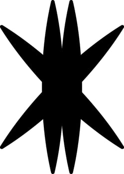 Ankistrodesmus Fusiformis Glyph Icon vector