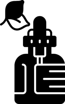 Hyaluronic Acid Serum Glyph Icon vector