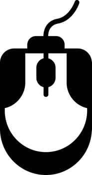 Mouse Glyph Icon vector