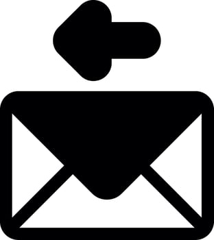 Upcoming Message Glyph Icon vector