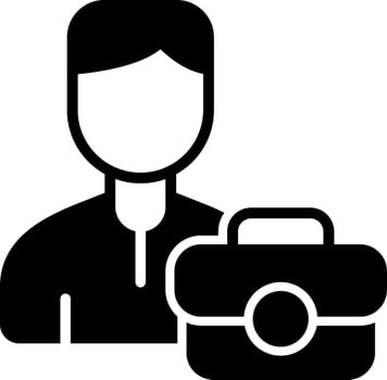 Work Glyph Icon vector