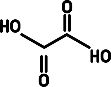 Oxalic Acid Glyph Icon vector