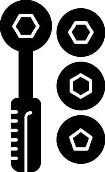 Socket Set Glyph Icon vector