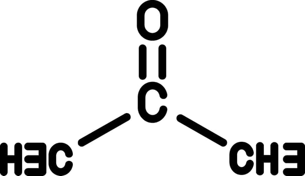 Formaldehyde Glyph Icon vector