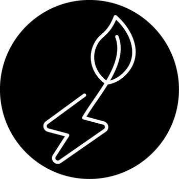 Electrical Energy Glyph Icon vector