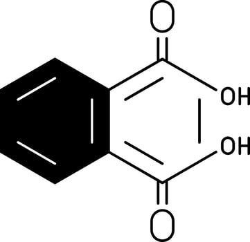 Phthalic Acid Glyph Icon vector