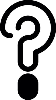 Question Glyph Icon vector