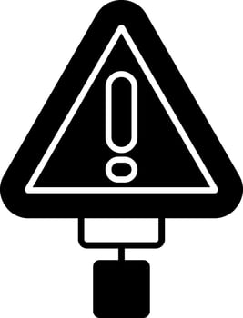 Warning Glyph Icon vector