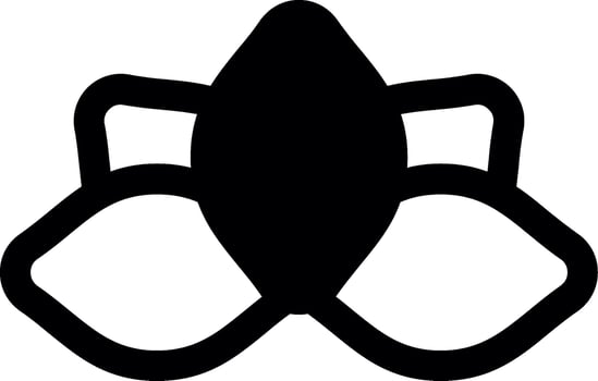 Lotus Glyph Icon vector