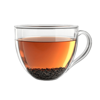 Glass Cup of Black Tea AI-Generative png