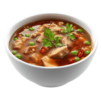 Chicken Soup with Vegetables AI-Generative png