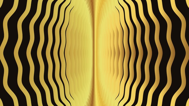 Abstract spiral vortex style golden gradient spinning round background. vector