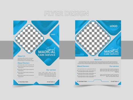 doctor flyer design for medical vector