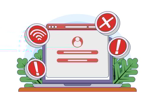 Cybercrime concept, Fraud, Hackers steal personal data on devices, Online phishing, Mass theft, Malware, Password phishing, DDOS attack, Credit card fraud. Flat illustration. vector