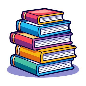 Stack of books icon png
