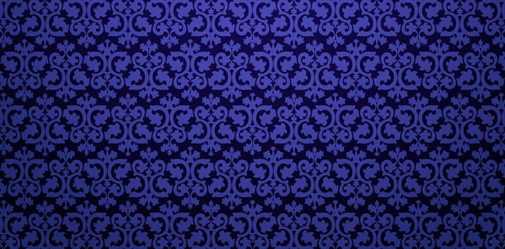 Seamless damask wallpapers patterned Classic blue backgrounds Can be used for wallpaper sticker, pattern fills, web pages backgrounds, surface textures, book covers, fabrics printing, textiles tiles vector