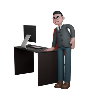 of Male Teacher. A Tired Looking Man at his Desk, With His Head Bowed and His Hands on The Keyboard. Classroom Leader png
