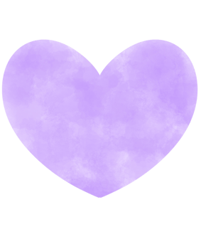 Purple heart drawing png