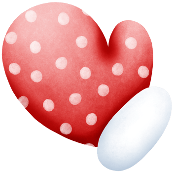 Watercolor Cute Hand Drawn red Glove with white polka dots. Illustration with Pastel Colors for Winter Fashion Art png