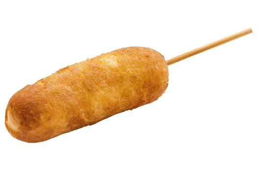 Korean Corn Dog on a Stick png