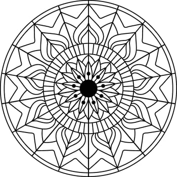 Beautiful Floral Mandala design, Creative ornamental decorative element in circle shape. black mandala circles Abstract mandala banners vector