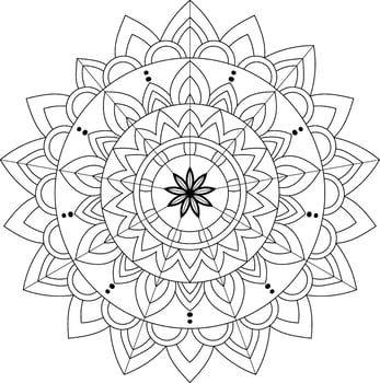Beautiful Floral Mandala design, Creative ornamental decorative element in circle shape. black mandala circles Abstract mandala banners vector