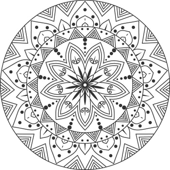 Beautiful Floral Mandala design, Creative ornamental decorative element in circle shape. black mandala circles Abstract mandala banners vector