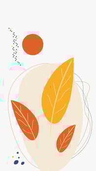 Autumn abstract illustration with copy space. For YouTube Shorts, Instagram Reels and Storys, Digital marketing backdrop, Business , corporate presentation, invitation vector