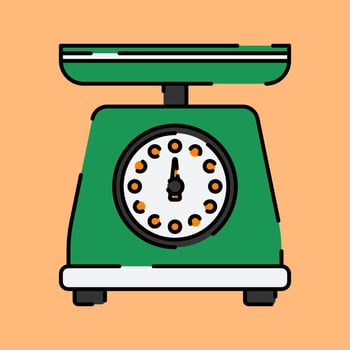 Scales Illustration in Flat Style vector