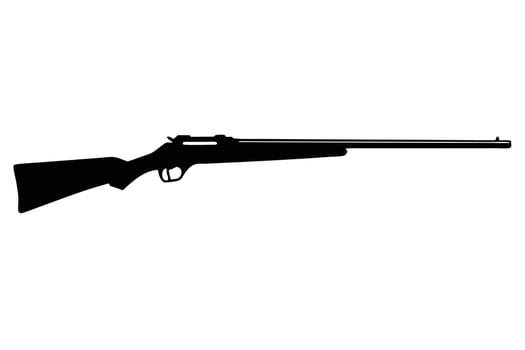 Hunting Rifles Illustration Clipart Design vector