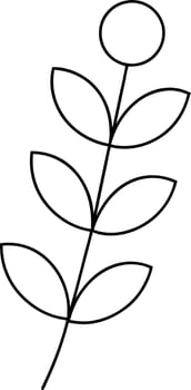 Floral illustrations that will inspire young artists in this coloring book vector