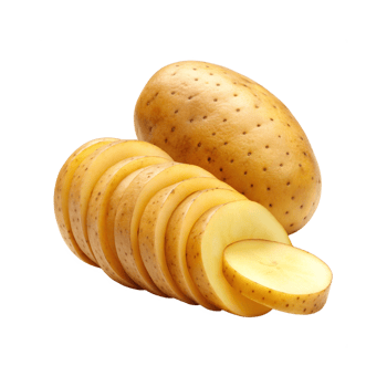 Image of rounds pieces of potatoes png