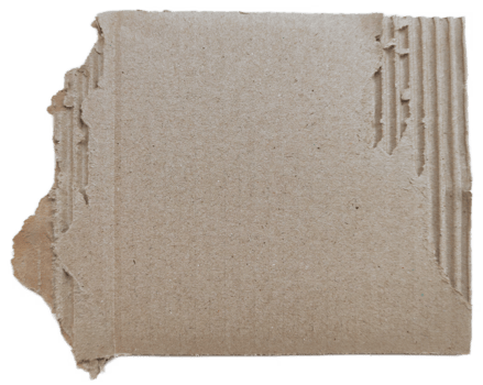 isolated cardboard piece ripped and torn texture png