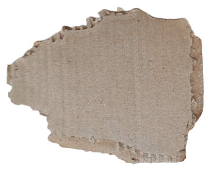 piece of torn packaging cardboard png