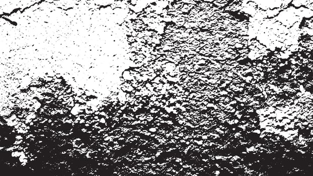 Distressed Cement Plaster Wall Texture Grunge Monochrome Overlay for Black and White Backgrounds vector