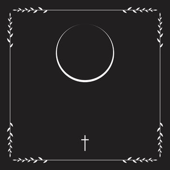 Funeral card. Empty card. Digital Funeral Announcement Invitation Template in Illustrator vector