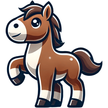 Cartoon Brown Horse png