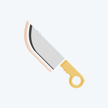 Icon Knife. related to War Military symbol. doodle style. simple illustration vector