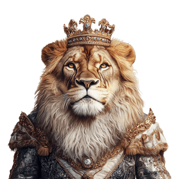 the lion king with Crown png