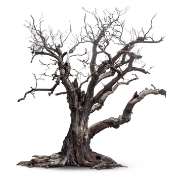 dead tree isolated on a transparent background png