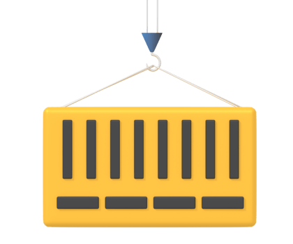 Shipment container lifter png