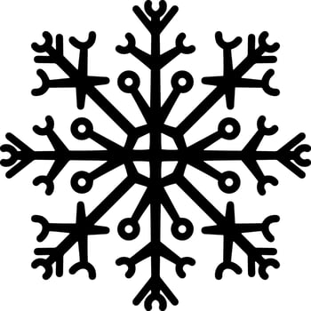 Snowflake icon Winter emblem Xmas design vector