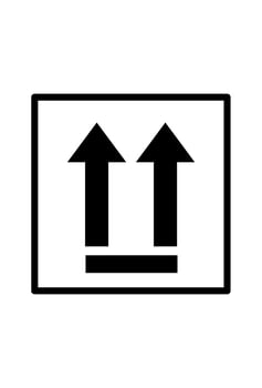 icon keep packet up symbol. keep packet up symbol vector