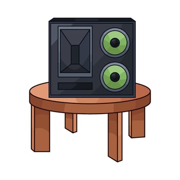 Modern speaker design vector